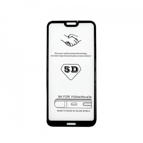 Folie Sticla Apple iPhone X 4D/5D Negru-0
