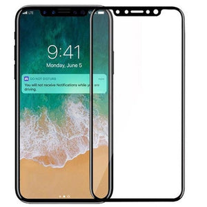 Folie Sticla Securizata Flippy pentru Apple iPhone X Full Face, 9H, Negru-0