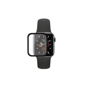 Folie Sticla Apple Watch Series 4/5 44 mm adeziv pe margine Negru-0