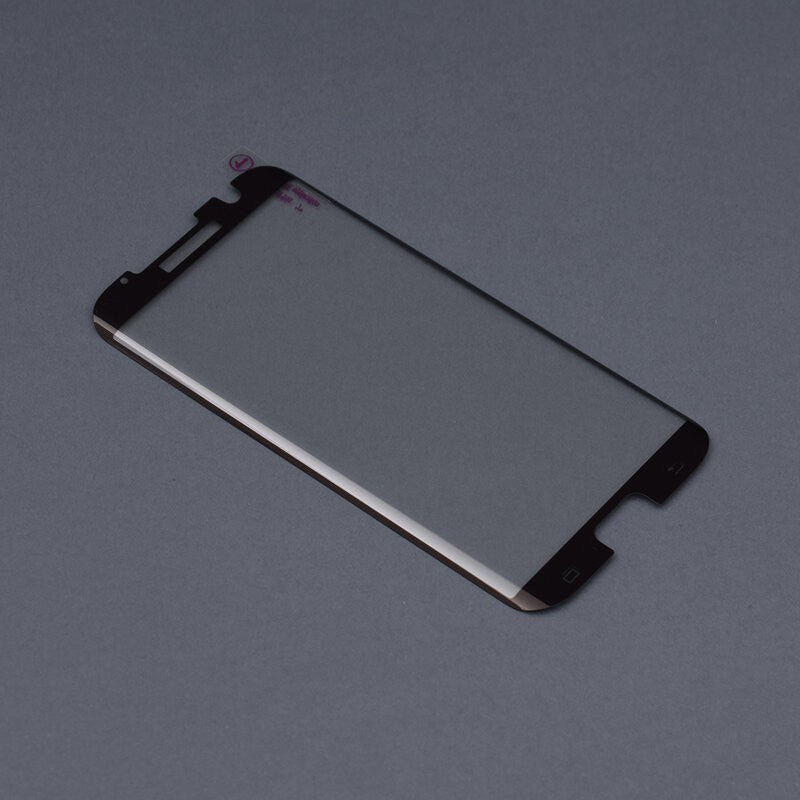 Folie Sticla Securizata Curbata Flippy pentru Samsung S7 Edge, 9H, lipici margine, contur negru-3