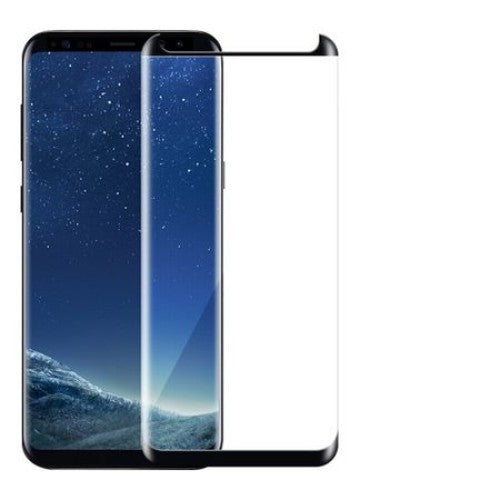 Folie Sticla Curbata Samsung Galaxy S8 Full Glue 4D/5D Negru-0