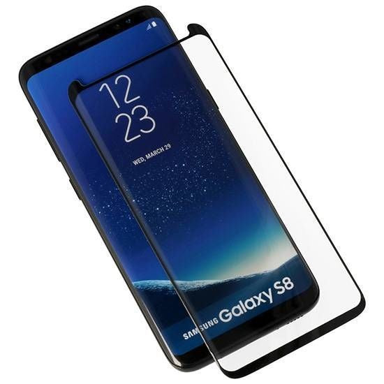 Folie Sticla Curbata Samsung Galaxy S8 Full Glue 4D/5D Negru-3