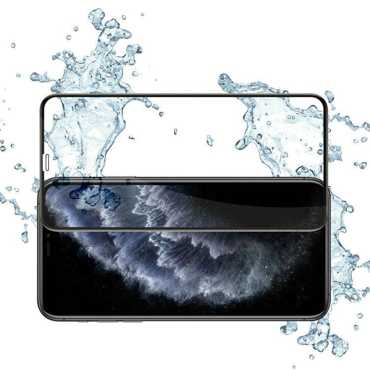 Folie Sticla Securizata Flippy compatibila cu Xiaomi Note 10 Lite/ Mi cc9 pro, Full Glue, Curbata, Lipici margine, Negru-3
