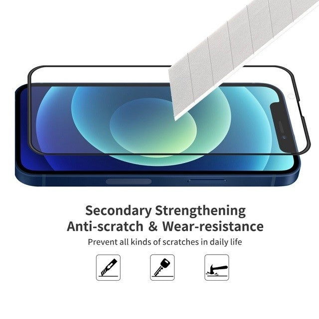 Folie Sticla Flippy® compatibila cu Apple iPhone 14 Plus / 13 Pro Max 111D Negru-4