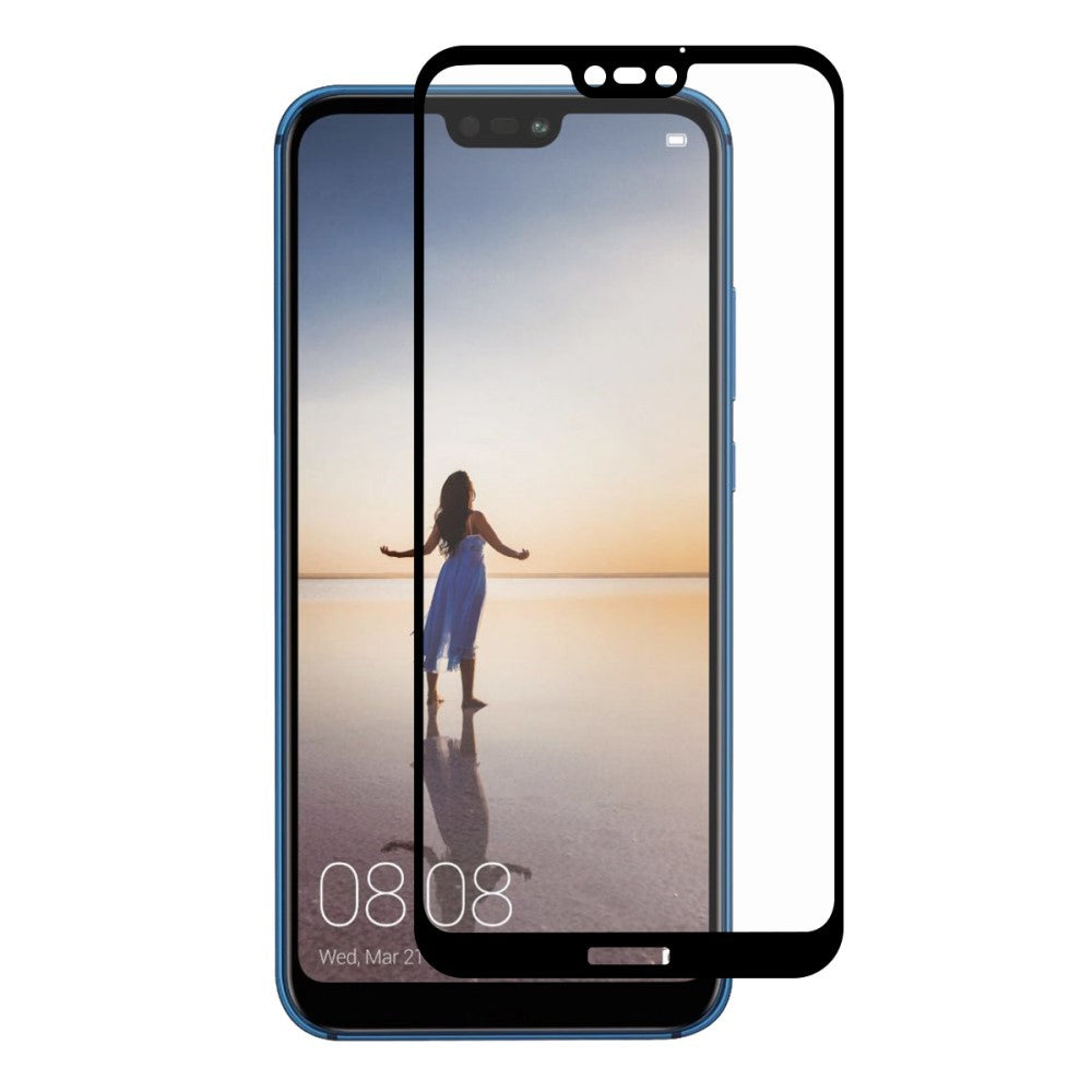 Folie Sticla Flippy® compatibila cu Huawei Ascend P20 Lite 111D Negru-0