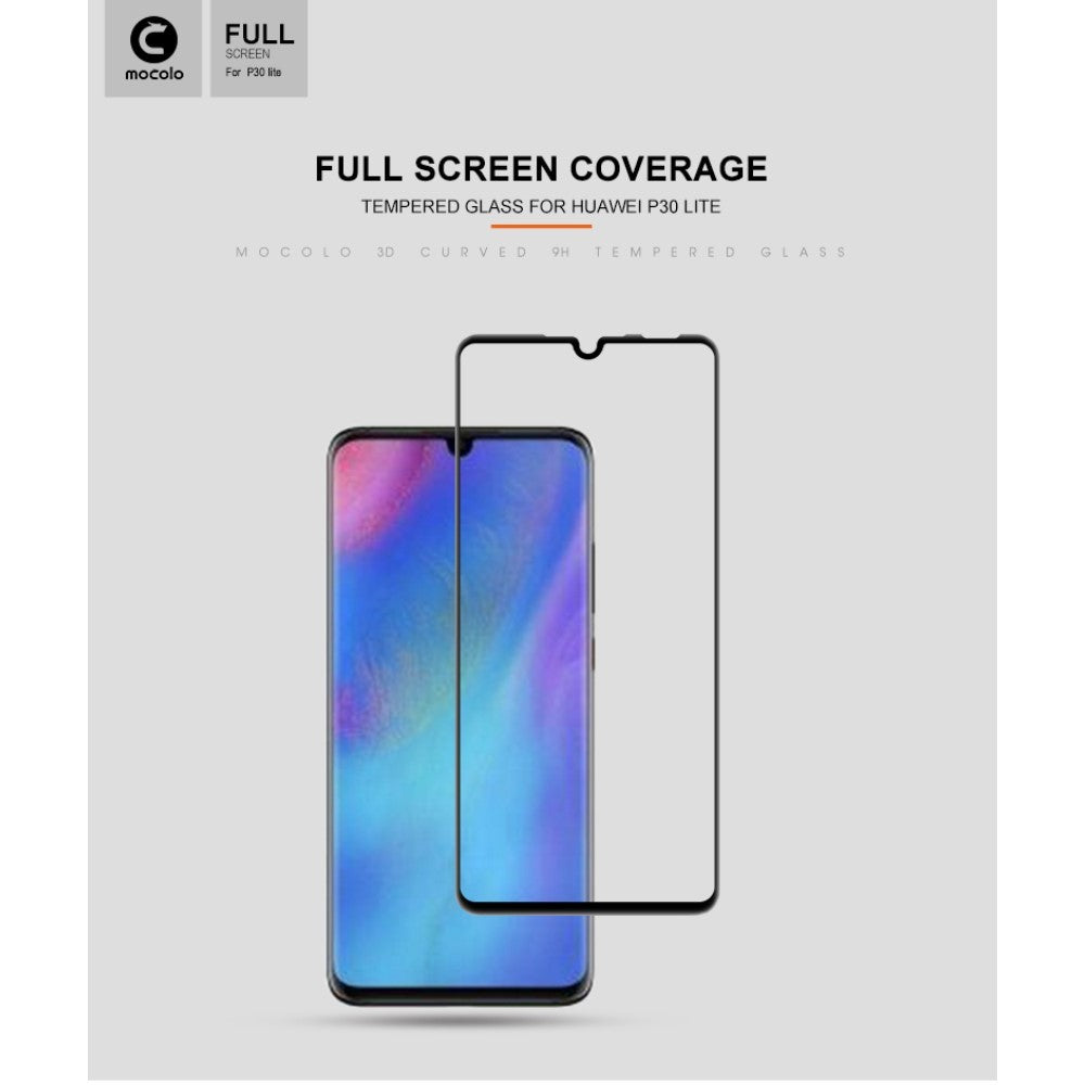 Folie Sticla Flippy® compatibila cu Huawei P30 Lite 111D Negru-9