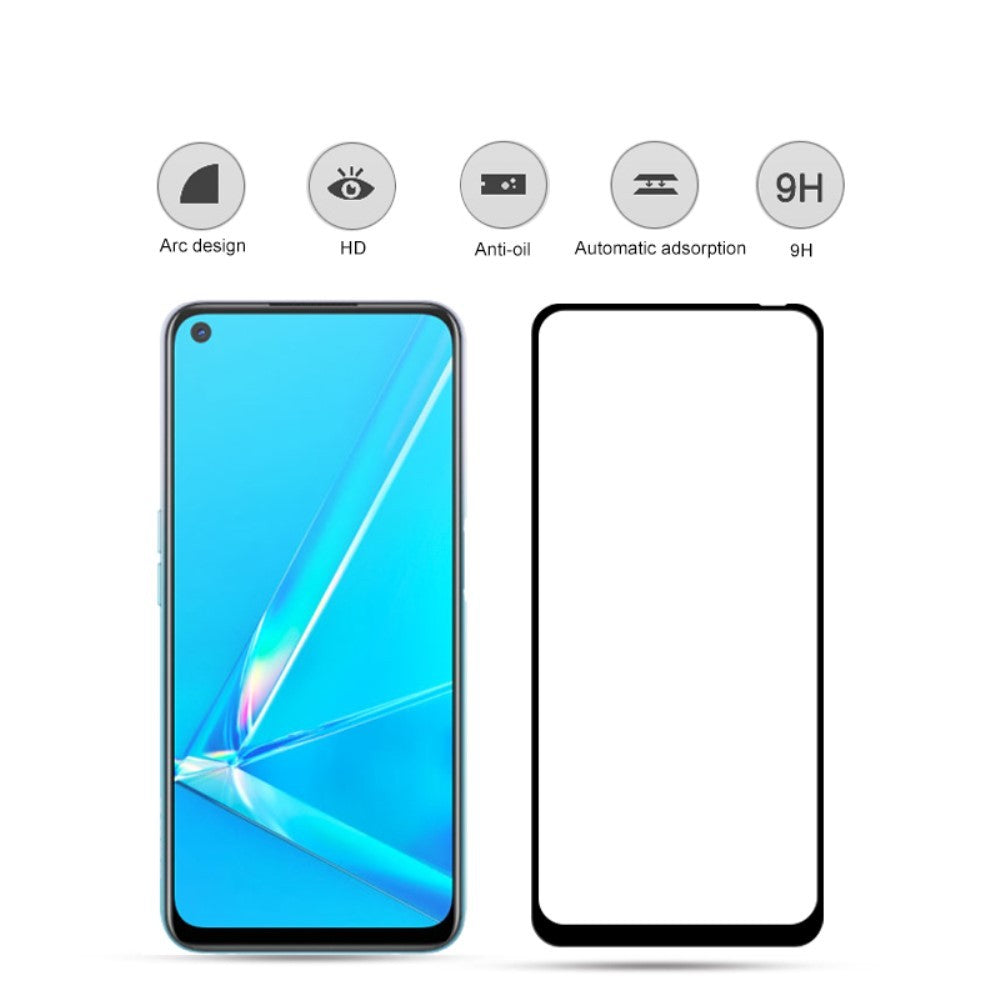 Folie Sticla Flippy® compatibila cu Oppo A72 111D Negru-2