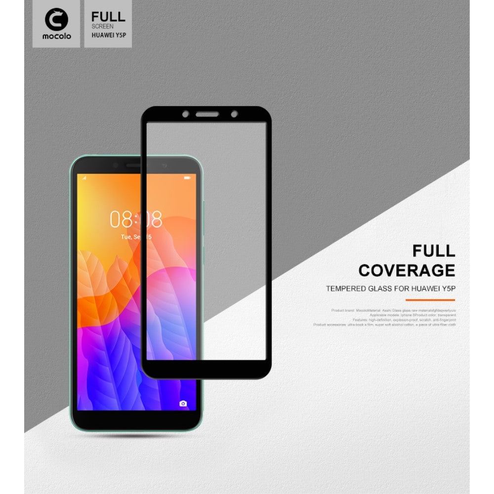 Folie Sticla Flippy® pentru Huawei Y5P 2020 111D Negru-9