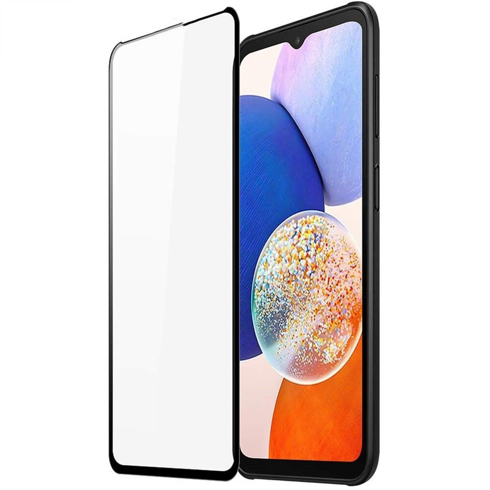Folie Sticla Flippy pentru Samsung A14 5G, Transparenta HD, 9H, 111D, Margini negre-0