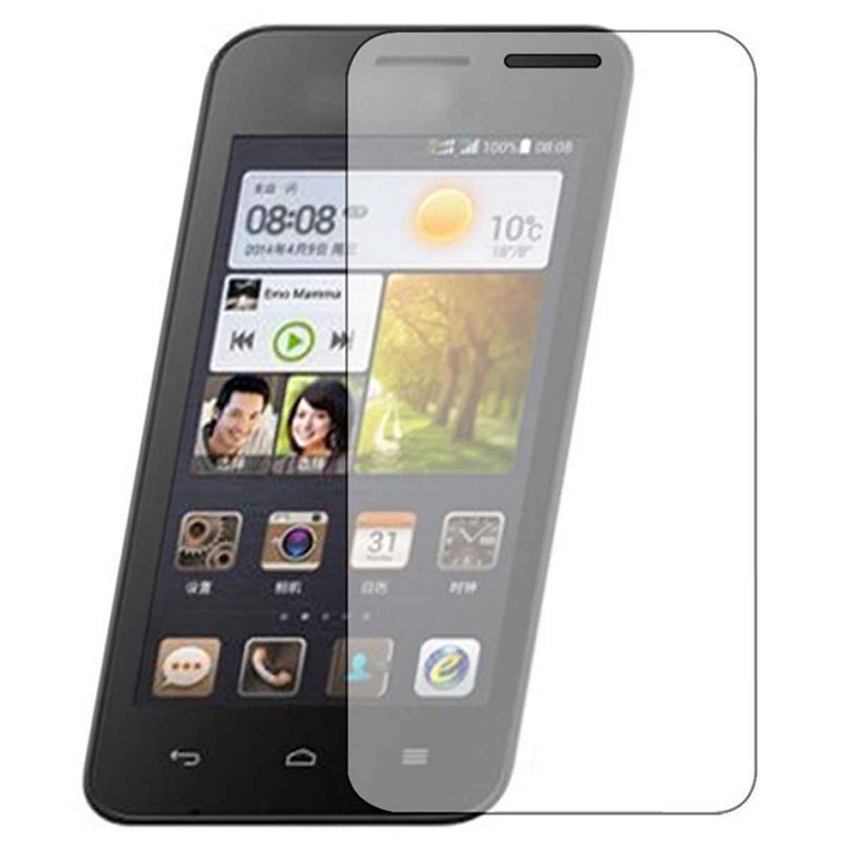 Folie Sticla Securizata Flippy, 9H, Transparenta HD, pentru Huawei Ascend Y330 Transparent-2