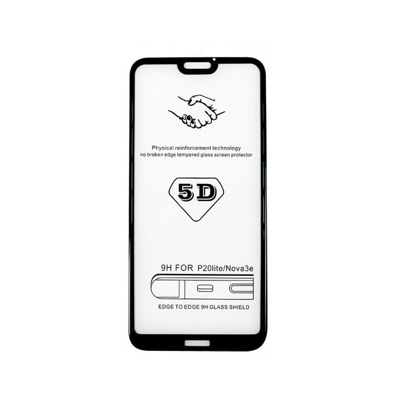 Folie Sticla Huawei P20 Lite 4D/5D Negru-3