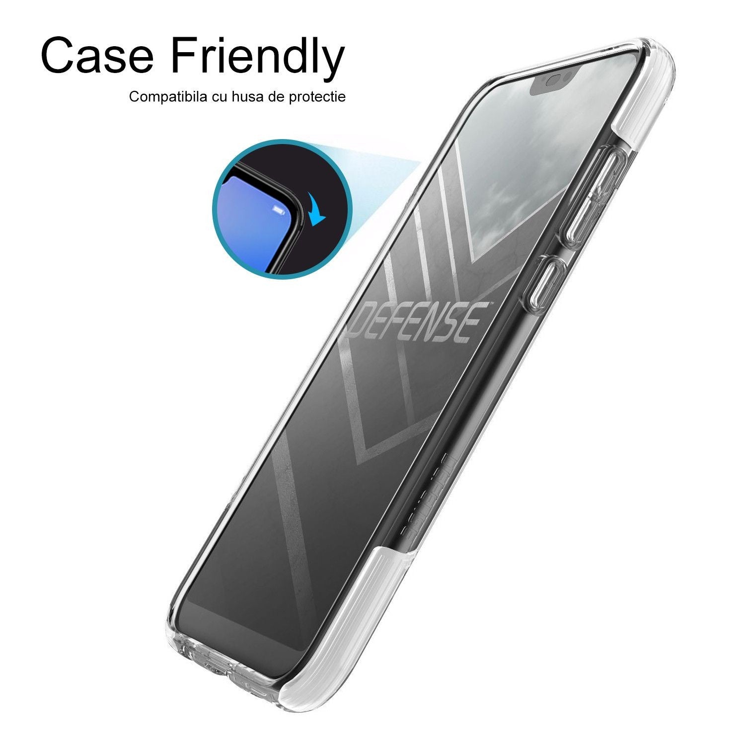 Folie Sticla Huawei P20 Lite Full Face Negru-3
