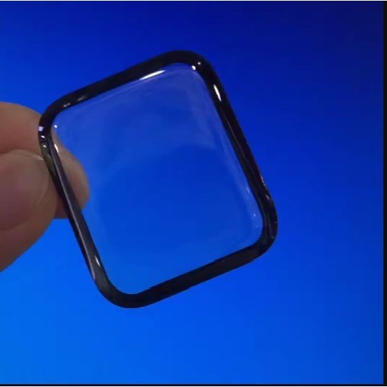 Folie Sticla pentru Apple Watch Series 2/3 38 mm adeziv pe margine Negru-7