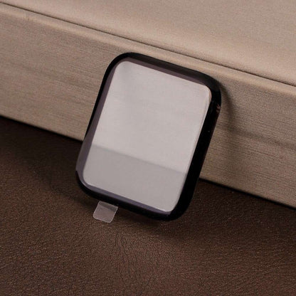 Folie Sticla pentru Apple Watch Series 2/3 38 mm adeziv pe margine Negru-12