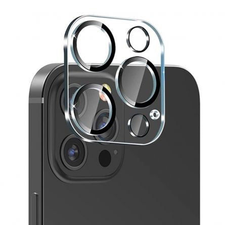Folie Sticla pentru camera Apple iPhone 14 Pro / 14 Pro Max, Transparent cu margini negre-0