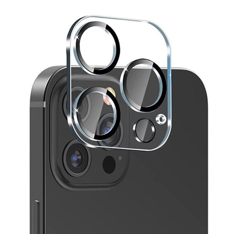 Folie Sticla pentru Camera Apple iPhone 15 Pro / 15 Pro Max, Full Glue Negru-2