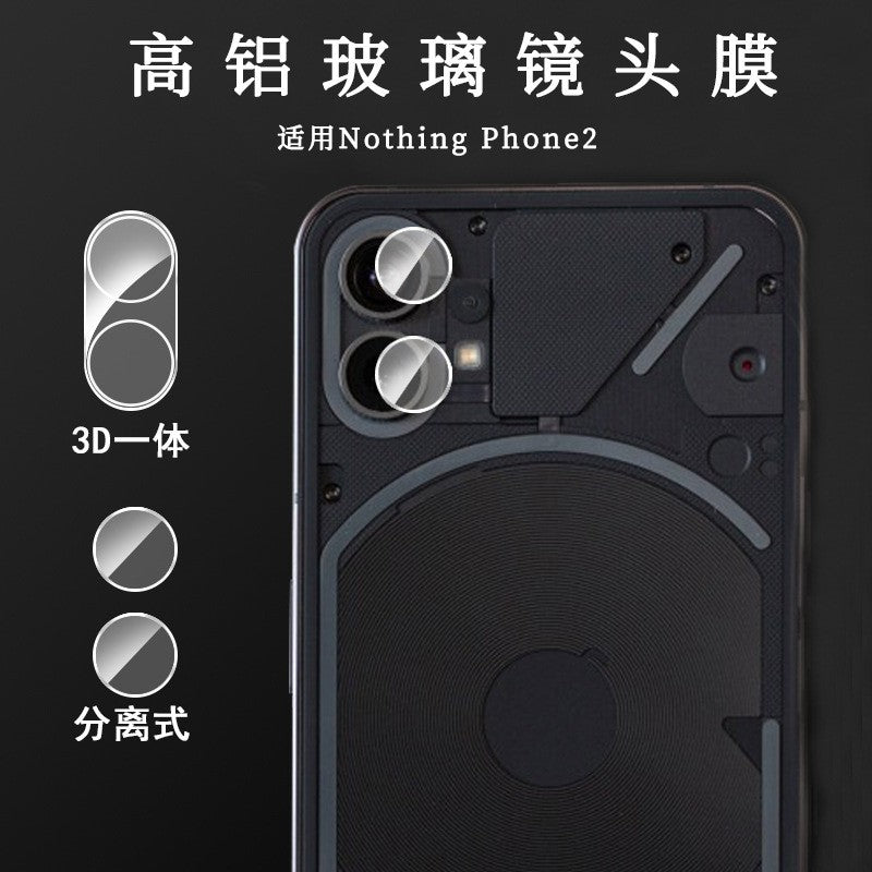Folie Sticla pentru Camera, Flippy, Compatibila cu Nothing Phone 2a, 3D, Transparent-0