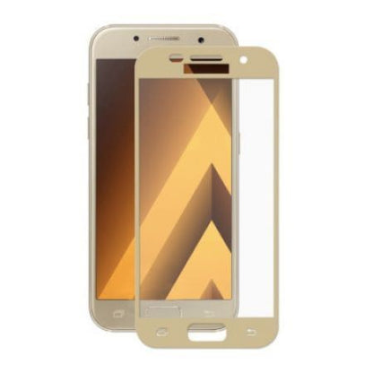Folie Sticla Samsung Galaxy A3 2017 Full Face Auriu-2