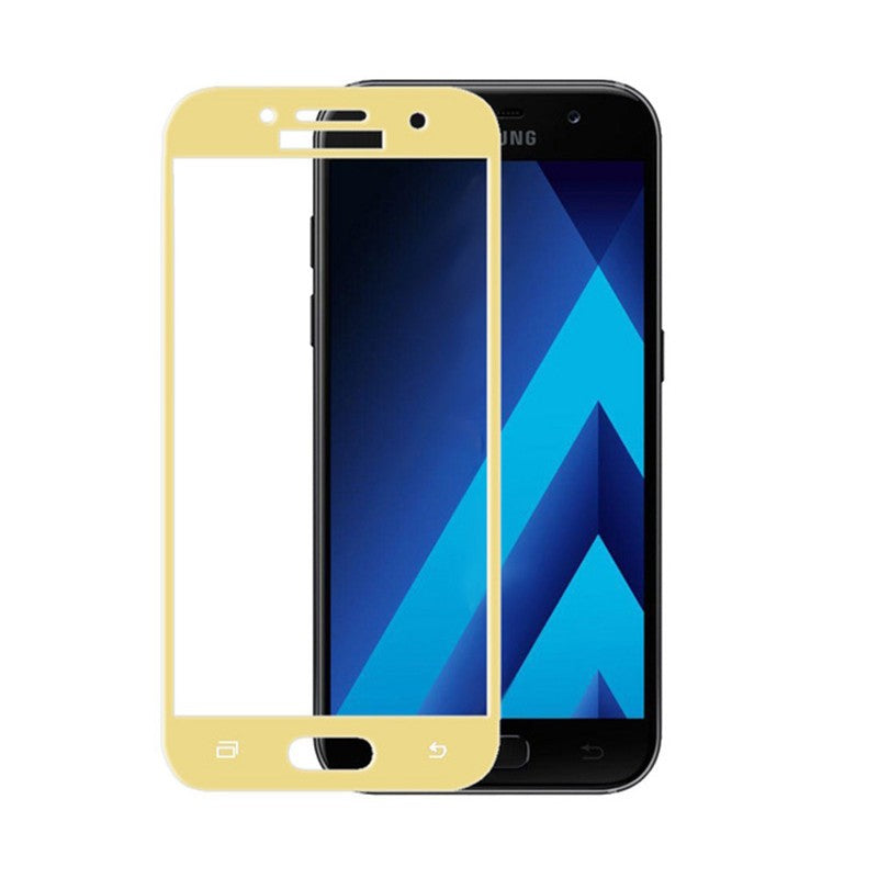 Folie Sticla Samsung Galaxy A7 2017 5D Auriu-2
