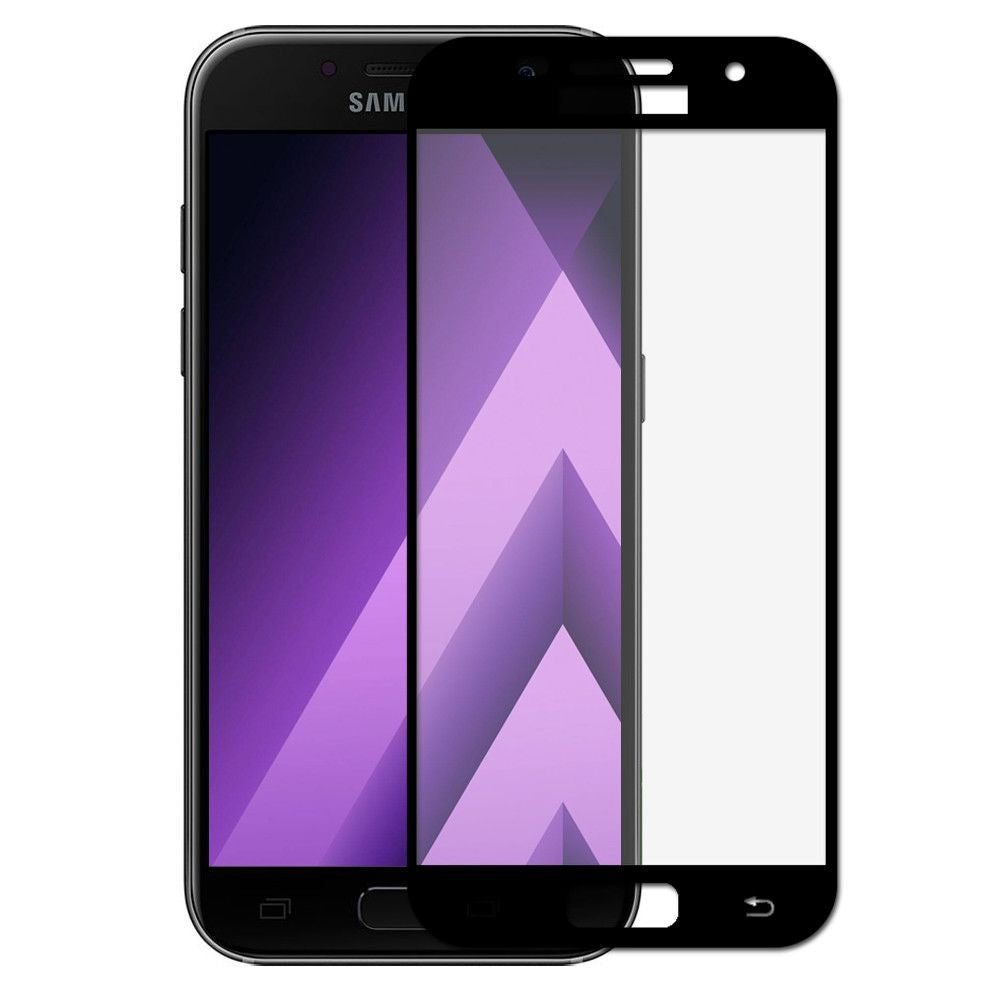 Folie Sticla Samsung Galaxy A7 2017 5D Negru-2