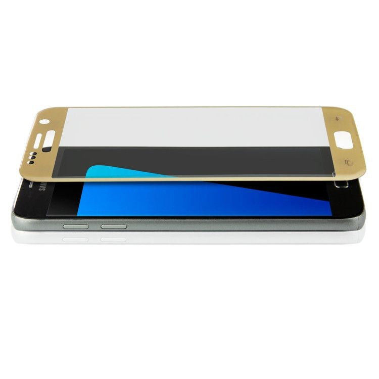 Folie Sticla Samsung Galaxy S7 4D/5D Auriu-1