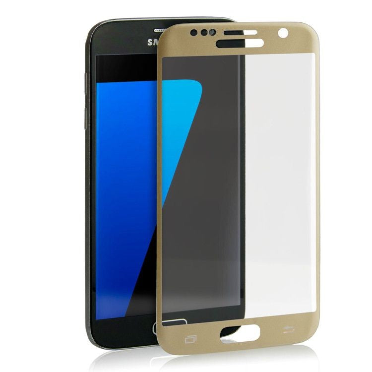 Folie Sticla Samsung Galaxy S7 4D/5D Auriu-2