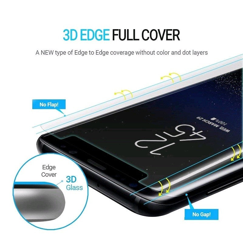 Folie Sticla Samsung Galaxy S8 Plus Full Glue Nano Water Transparent-3