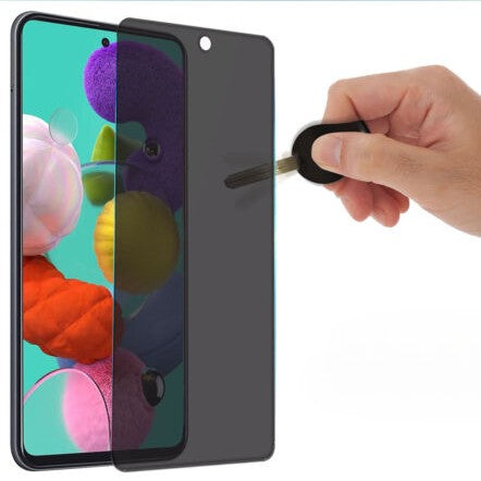 Folie sticla securizata Flippy compatibila cu  Samsung S23 Pro, Full Glue, Privacy, Negru-3