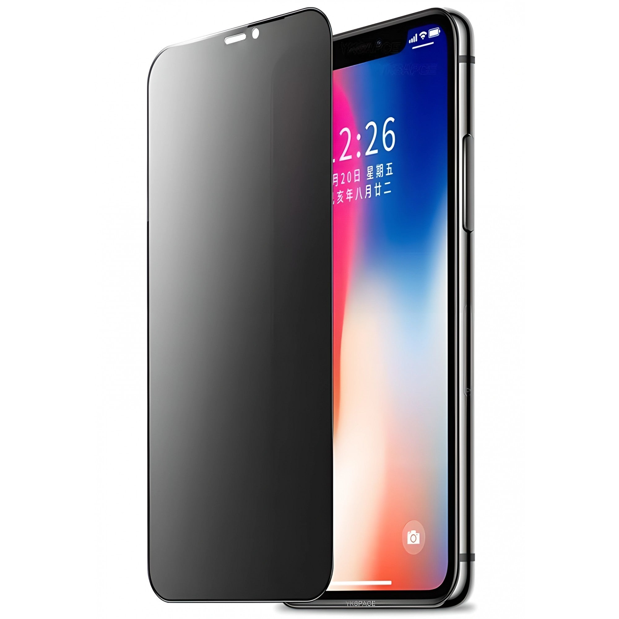 Folie Flippy Sticla Securizata 3D Privacy 28° Armor Panda pentru Apple iPhone XS MAX/6.5/11PRO MAX-0