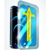 Folie sticla securizata cu sistem de montare usor si rapid Flippy pentru Apple iPhone 11 / XR, Transparent cu margini negre-0
