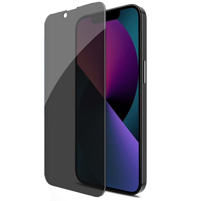 Folie sticla securizata cu sistem de montare usor si rapid Flippy pentru Apple iPhone 14 Plus / 13 Pro Max, Privacy, Transparenta-2