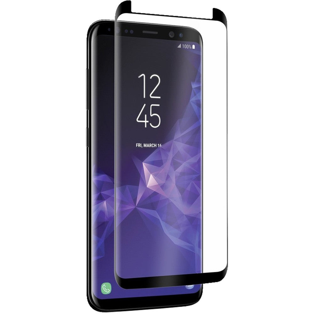 Folie Sticla Securizata Curbata Flippy Full Face, lipici pe toata suprafata, pentru Samsung Galaxy S9 Plus, Negru-0