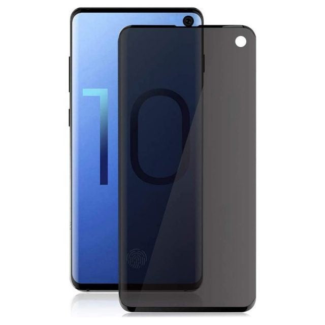 Folie Sticla Securizata Curbata Flippy pentru Samsung S10 Full Glue Privacy Negru-0