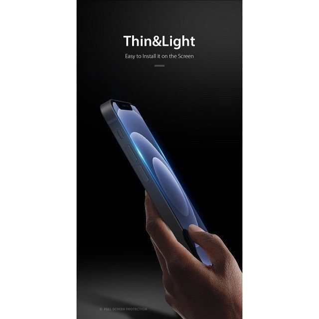 Folie Sticla securizata electrostatica Flippy pentru iPhone 12 Pro Max, Sticla ESD, Top Glass, Anti-static, Negru-3