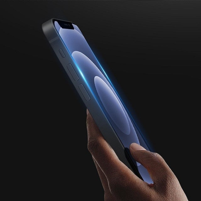 Folie Sticla securizata electrostatica Flippy pentru iPhone 12 Pro Max, Sticla ESD, Top Glass, Anti-static, Negru-5
