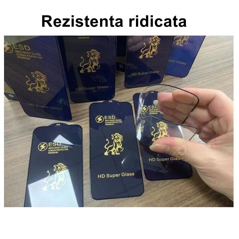 Folie Sticla securizata electrostatica Flippy pentru Xiaomi Redmi 12C , Sticla ESD, Top Glass, Anti-static, Negru-3