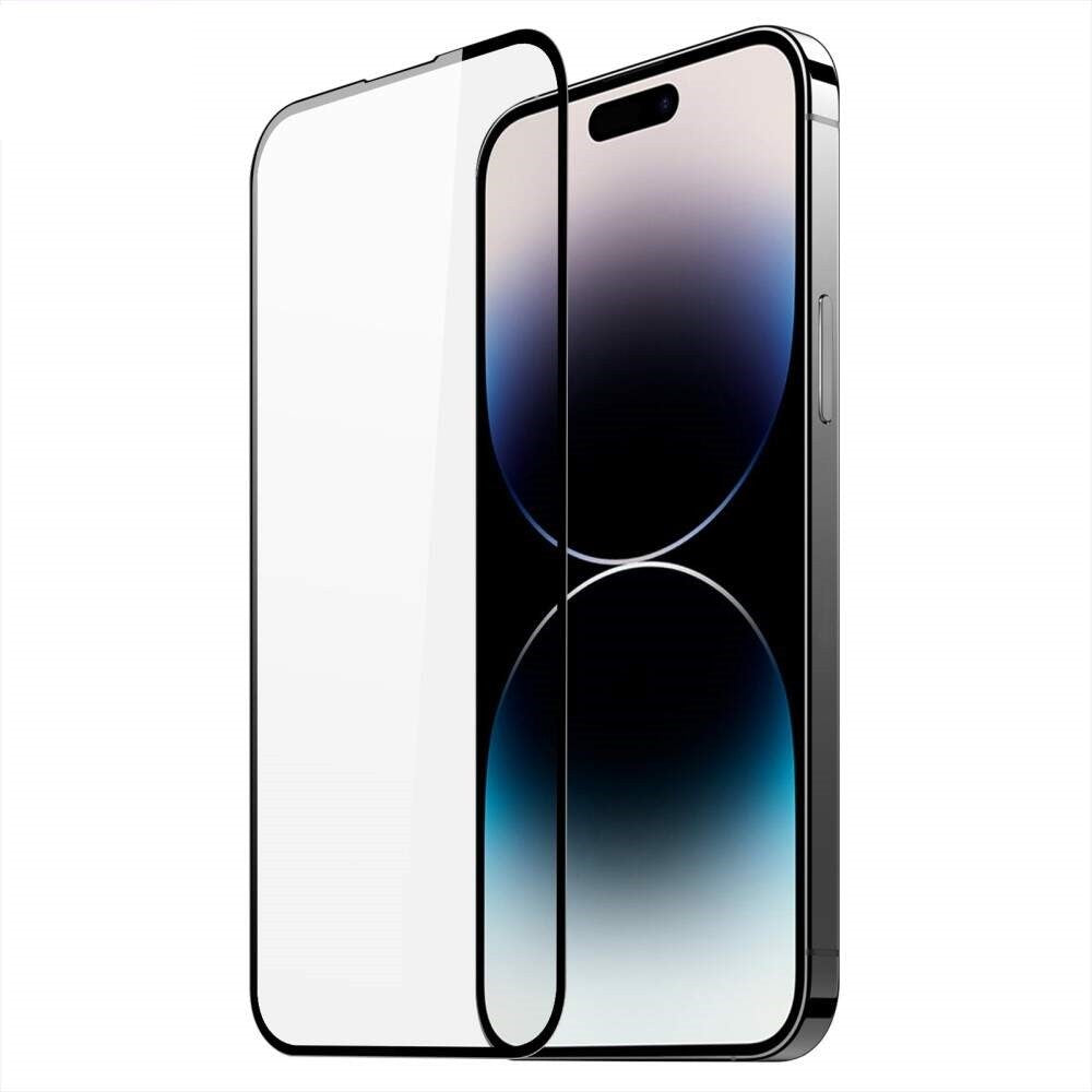 Folie Sticla Securizata Flippy compatibil cu Apple iPhone 15 Pro, Full Glue Negru-0