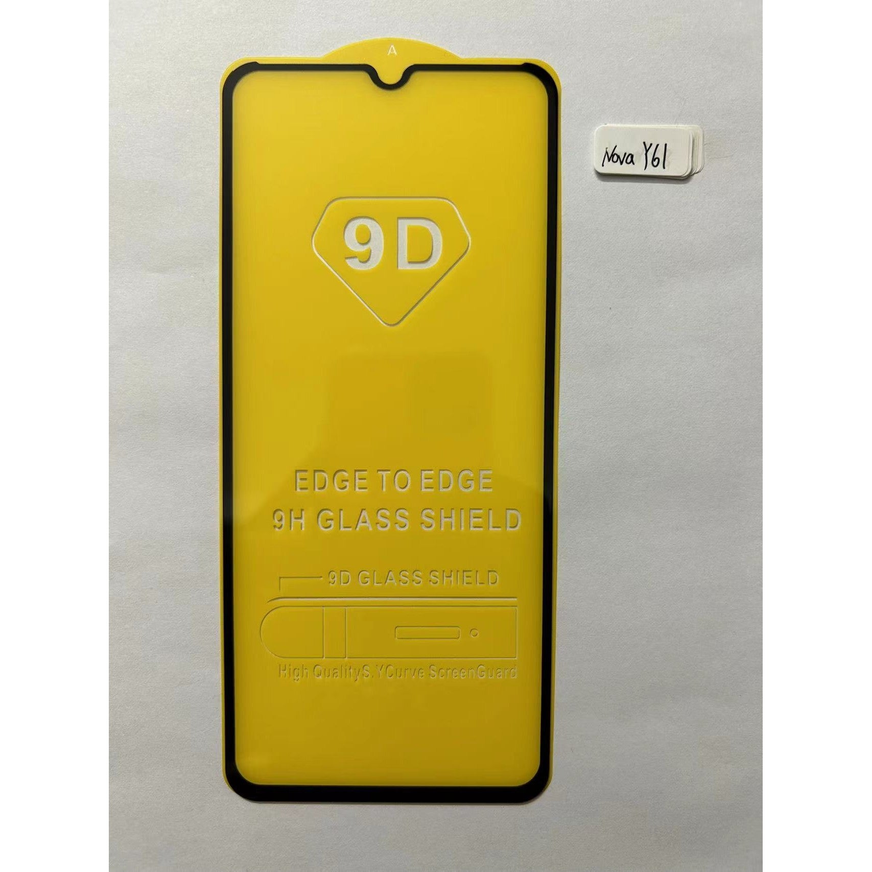Folie Sticla Securizata Flippy compatibil cu Huawei Nova Y61 4G, Full Glue Negru-1