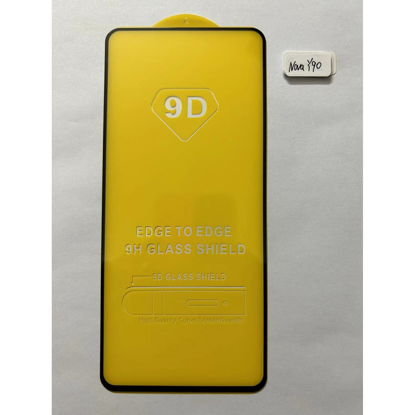 Folie Sticla Securizata Flippy compatibil cu Huawei Nova Y90, Full Glue Negru-1