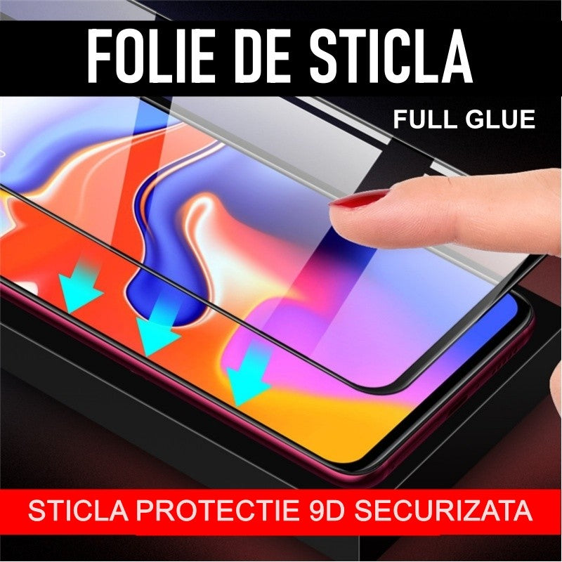 Folie Sticla Securizata Flippy compatibil cu Oppo A77, Full Glue Negru-1