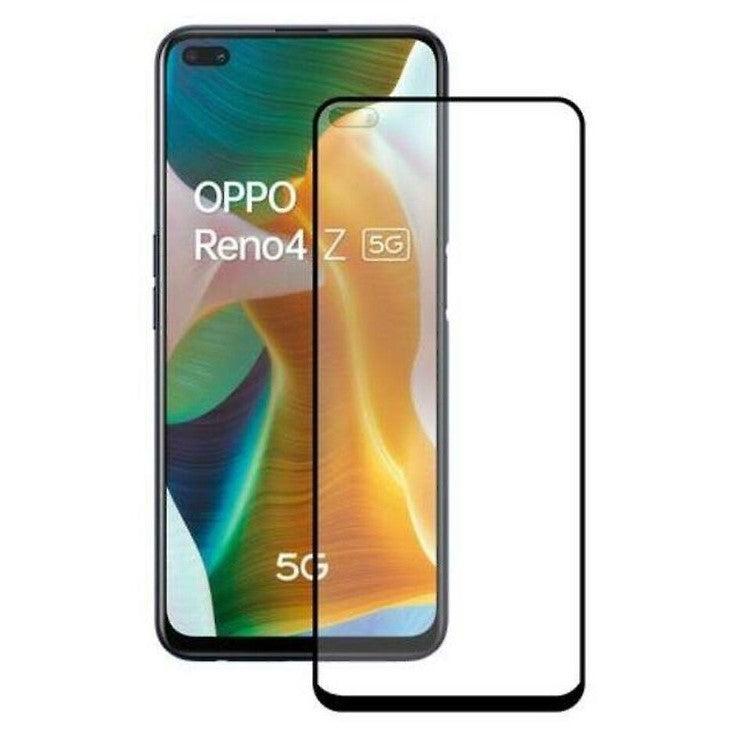 Folie Sticla Securizata Flippy compatibil cu Oppo Reno 4Z 5G, Full Glue Negru-0