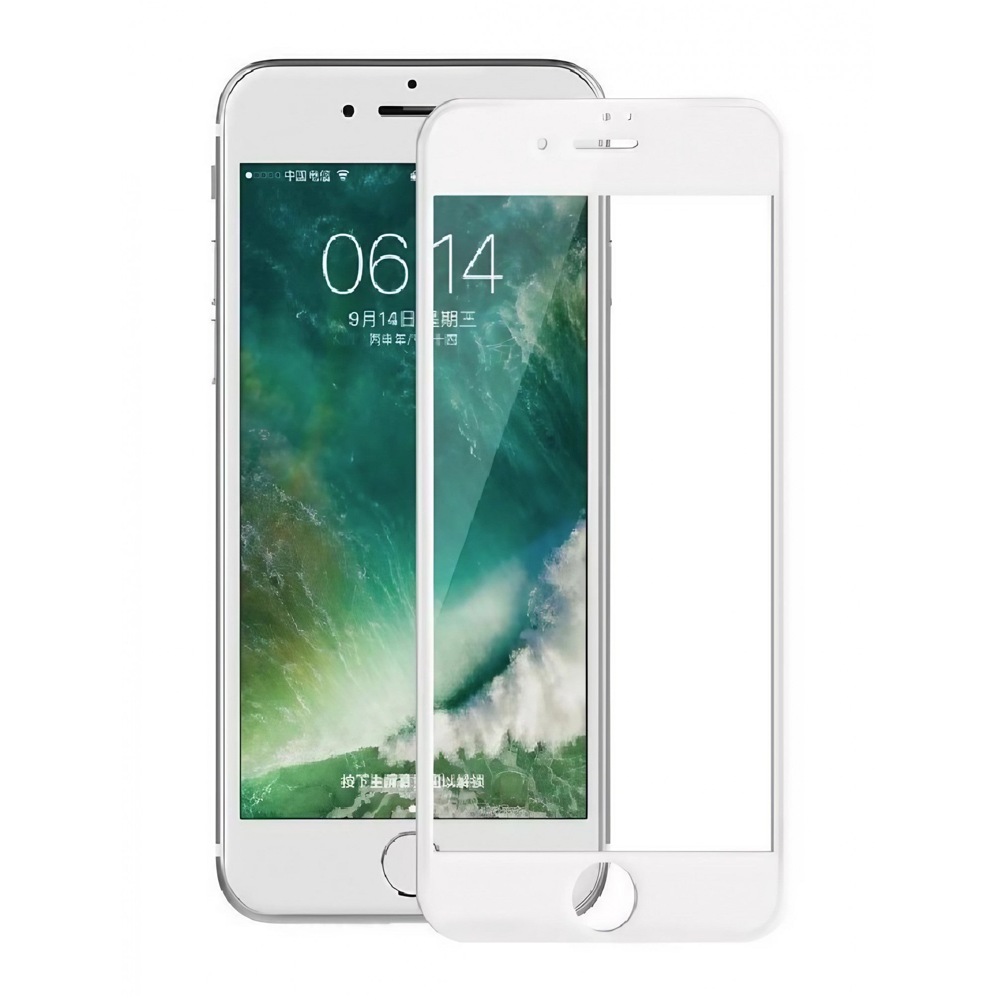 Folie Sticla securizata, Flippy, compatibila cu Apple iPhone SE 2022, Full Glue, margini albe-1