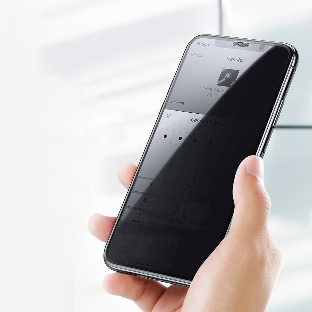 Folie Sticla securizata Flippy® compatibila cu Samsung A03s Full Glue Privacy Negru-4