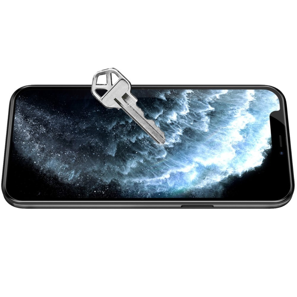 Folie Sticla Securizata Flippy compatibila cu Samsung A7 2017, Full Glue, Negru-3