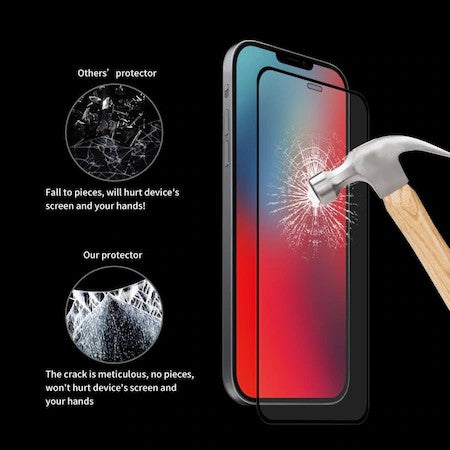 Folie Sticla securizata Flippy® compatibila cu Samsung A7 2018 Full Glue Negru-1