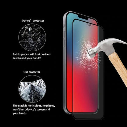 Folie Sticla securizata Flippy® compatibila cu Samsung A7 2018 Full Glue Negru-1