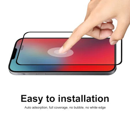 Folie Sticla securizata Flippy® compatibila cu Samsung A7 2018 Full Glue Negru-2