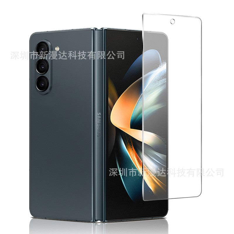 Folie Sticla Securizata, Flippy, Compatibila cu Samsung Galaxy Z Fold5, 2.5D, HD, Transparenta-0