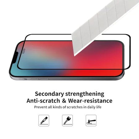 Folie Sticla securizata Flippy® compatibila cu Xiaomi Redmi 7A Full Glue Negru-3
