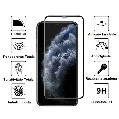 Folie Sticla securizata Flippy compatibila cu Xiaomi Redmi Note 10 5G Full Glue Negru-4